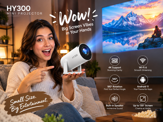 HY300 Mini Smart Home Projector