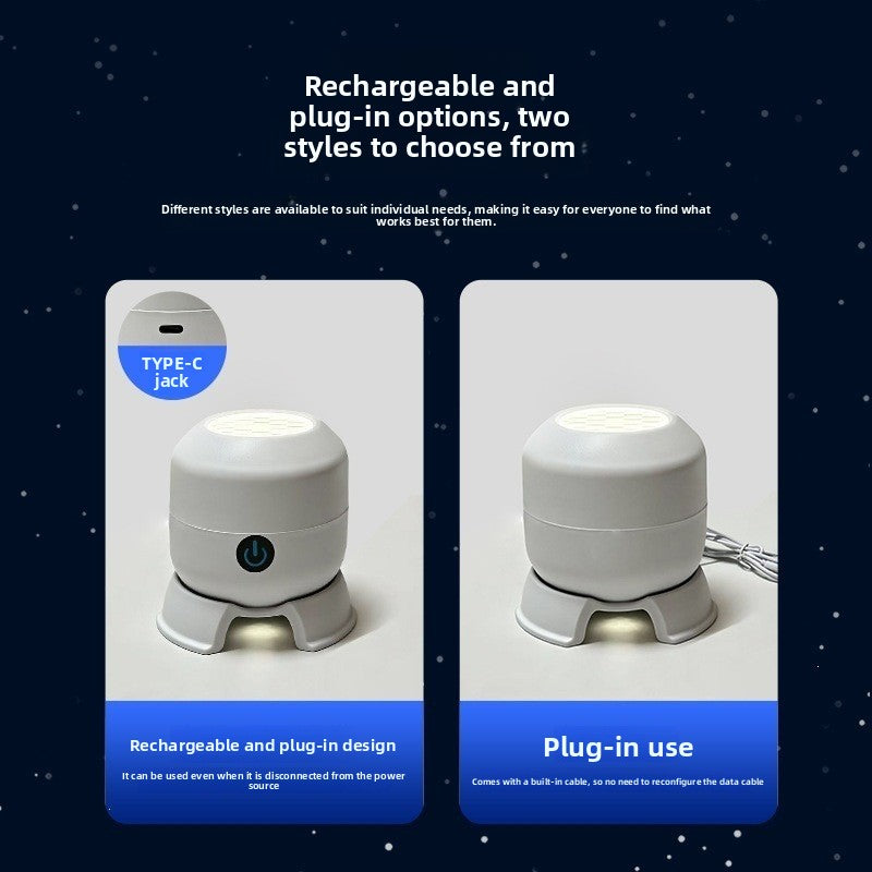 LED rotating projection lamp Christmas holiday children sleep