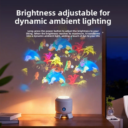 LED rotating projection lamp Christmas holiday children sleep