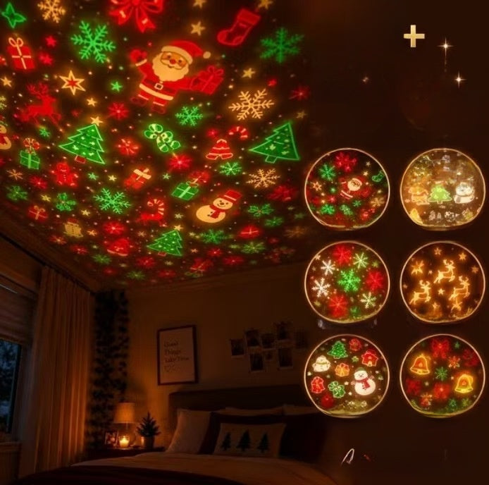 Christmas Magic Projector - 6 Patterns in 1
