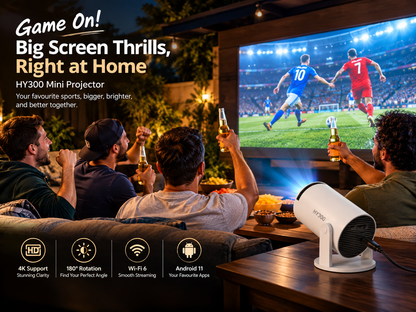 HY300 Mini Smart Home Projector