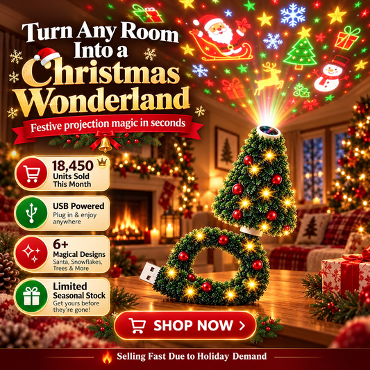 Christmas Magic Projector - 6 Patterns in 1