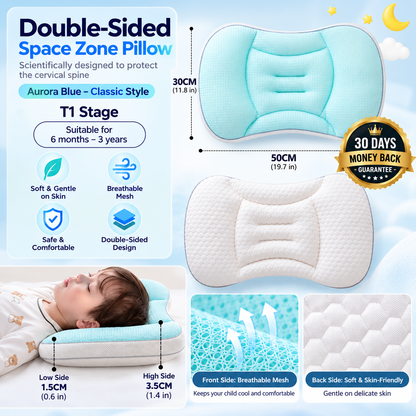 Children Cervical Support Pillow with Dual-sided Comfort