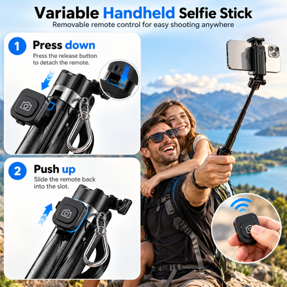 Magnetic selfie stick