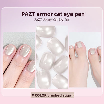 6-in-1 Cat Eye Gel Nail Polish Pen Set, Non-Damaging Base and Top Coat for Nail Art